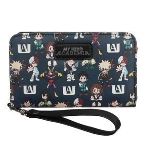 Bioworld My Hero Academia U.A.‎ Chibi Heroes Character Zip Around Wallet